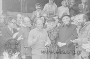 Επίσκεψη της υπουργού Πολιτισμού, Μελίνας Μερκούρη, στο ναυπηγείο 