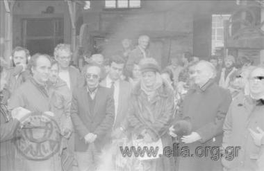 Επίσκεψη της υπουργού Πολιτισμού, Μελίνας Μερκούρη, στο ναυπηγείο 