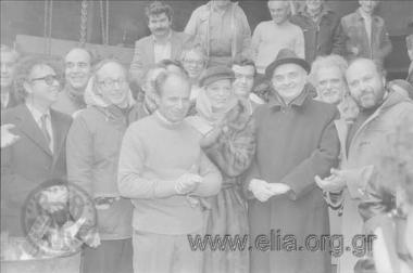 Επίσκεψη της υπουργού Πολιτισμού, Μελίνας Μερκούρη, στο ναυπηγείο 