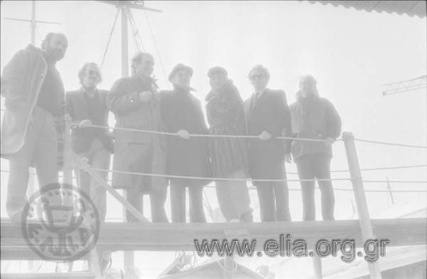 Επίσκεψη της υπουργού Πολιτισμού, Μελίνας Μερκούρη, στο ναυπηγείο 
