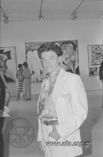 Εγκαίνια έκθεσης Picasso.  Ο Αλέξανδρος Ιόλας.