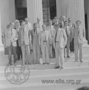 Kostas Simitis with the Ministers for Health of the EU countries at the Zappeio