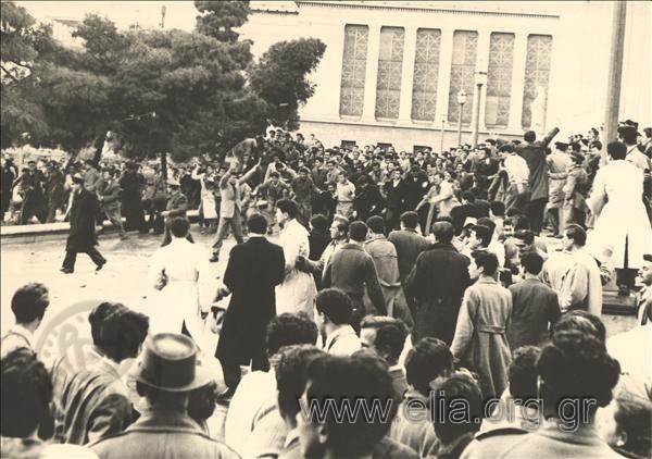 Διαδήλωση φοιτητών για το Κυπριακό.