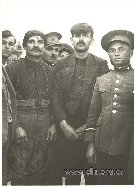 Group portrait of Cretans.