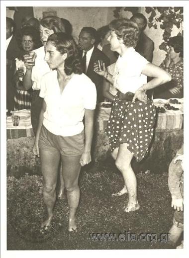 Must (unfermented grape juice) festival in Paiania