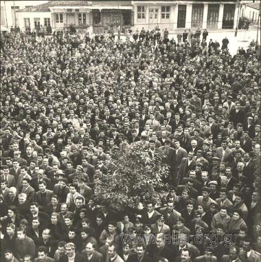 Electoral rally for Konstantinos Karamanlis