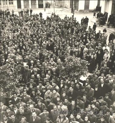 Electoral rally for Konstantinos Karamanlis
