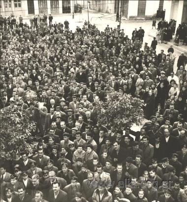 Electoral rally for Konstantinos Karamanlis