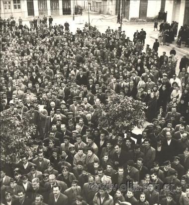 Electoral rally for Konstantinos Karamanlis