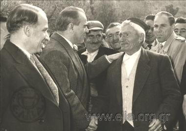 Karamanlis on a visit to Efpalio, Phocis