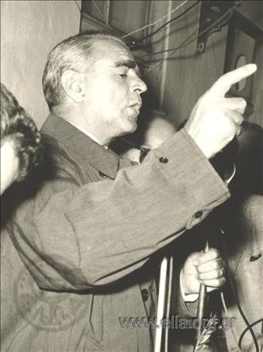 Προεκλογική ομιλία Κωνσταντίνου Καραμανλή στο Ηράκλειο Κρήτης.