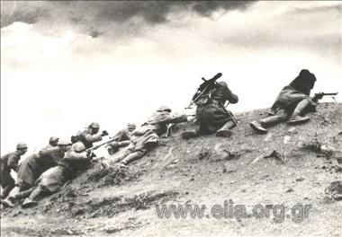 Greek  soldiers at the Albanian Front