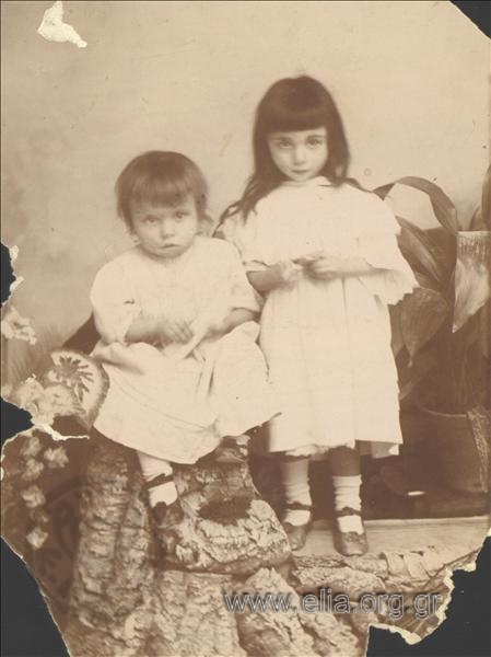 Portrait of two children.