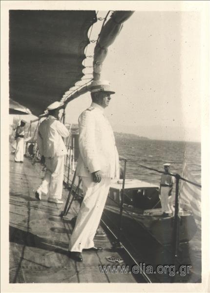 Ippokratis Papavasiliou on board Battleship Averof