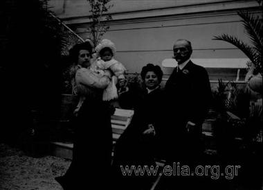 Grigorios and Aikaterini Zlatanos, Eleni and little Irini N. Makka