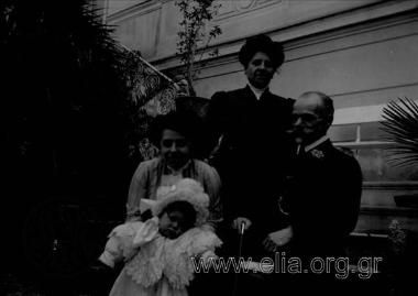 Grigorios and Aikaterini Zlatanos, Eleni and little Irini N. Makka