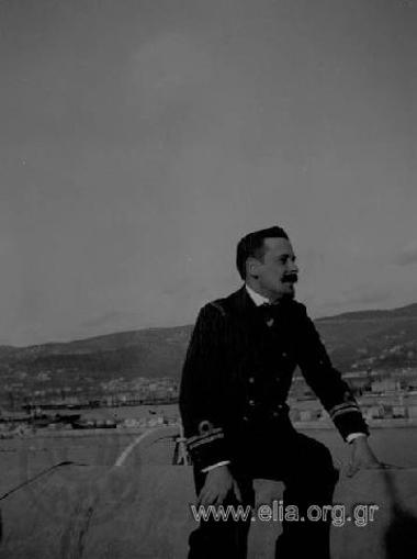 Nikolaos Makkas on the deck of 