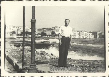 Portrait of a man in a port