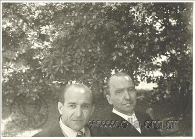 Nikos Kazantzakis (1883-1957) with Frier.