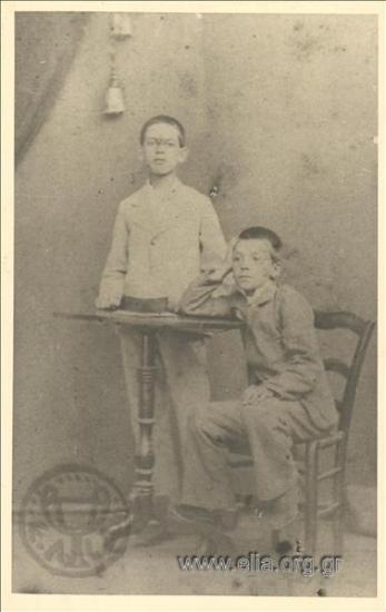 Ο Μιλτιάδης Μαλακάσης (1869-1943) μαθητής.