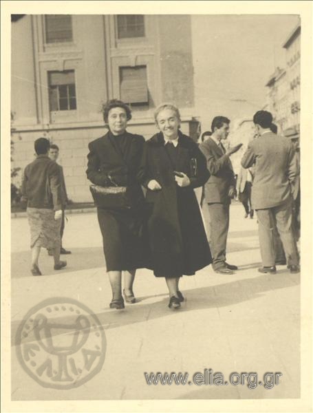Melissanthi (1910-) and Zoi Karelli.