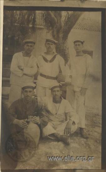 Aristidis Rotas with other sailors