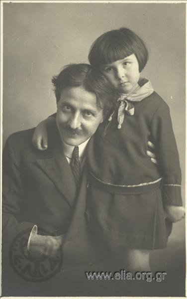Sotiris Skipis with his daughter.