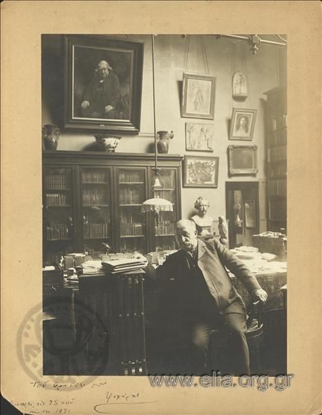 Giannis Psycharis in his office