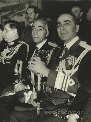 Από δεξιά: Αντιπτέραρχος Γεώργιος Αντωνάκος Αρχηγός ΓΕΑ, Αντιναύαρχος Σπυρίδων Αυγέρης Αρχηγός ΓΕΝ, Αντιστράτηγος Παναγιώτης Σακελλαρίου Αρχηγός ΓΕΣ.