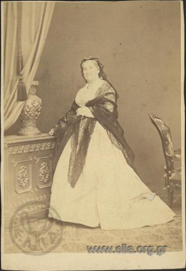 Portrait of an elderly woman.