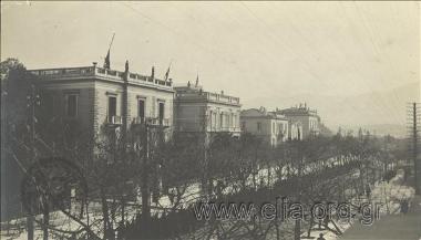Large avenue in Athens