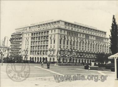 The Grande Bretagne hotel.