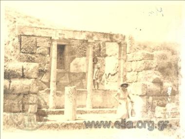 Woman and girl at antiquities