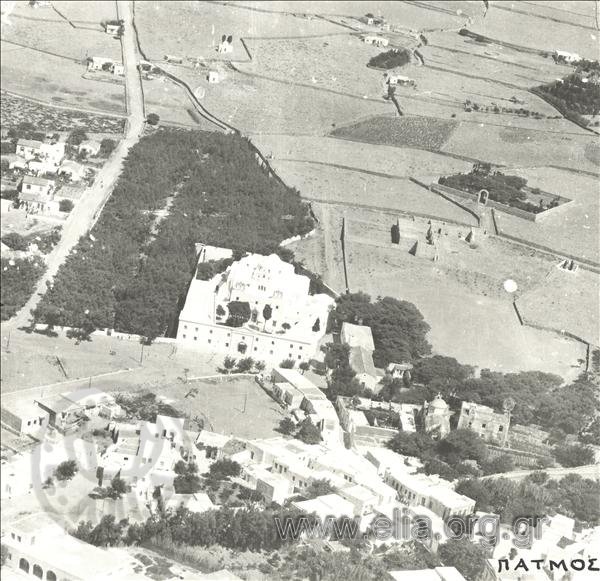 Aerial photograph of the Monastery