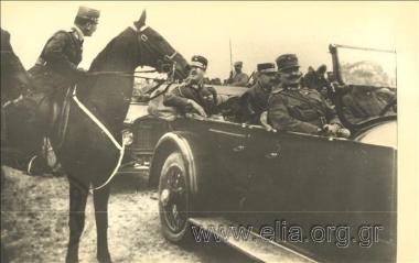 King Alexandros and Leonidas Paraskevopoulos at the Macedonian Front (?)