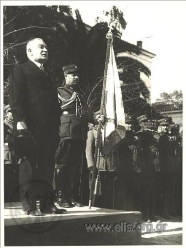 Ο Θεμιστοκλής Σοφούλης σε εκδήλωση του στρατού.