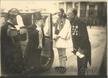 President of the Republic, Pavlos Kountouriotis, arriving at an official event.