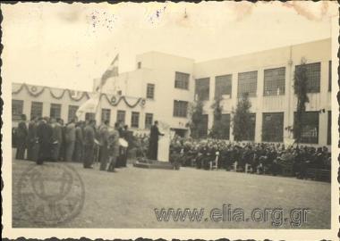 Commemoration at a school.