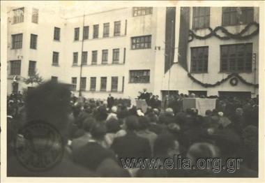 Commemoration at a school.