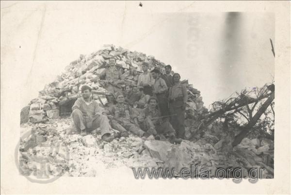 Partisan pillbox in the vicinity of K. Loutraki after been captured by men of the National Army (516th Infantry Battalion). Battle of Kaimaktzalan.