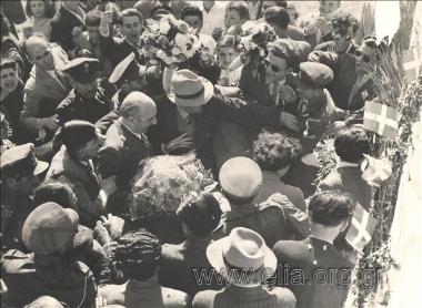 Επίσκεψη του πρωθυπουργού Αλέξανδρου Παπάγου στην Πρέβεζα.