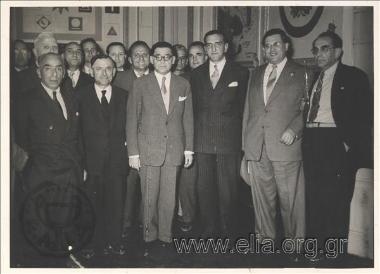 Minister for Employment Gonis with Minister for Northern Greece A. Stratos and National Alert MPs