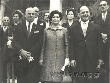 Georgios Papadopoulos and Stylianos Pattakos at the Cathedral