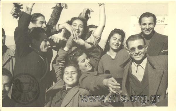 Actors in Larisa after the December riots.