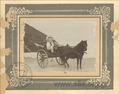 Nikolaos Voudouris as a coachman