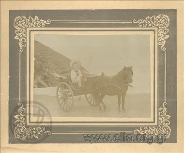 Nikolaos Voudouris as a coachman