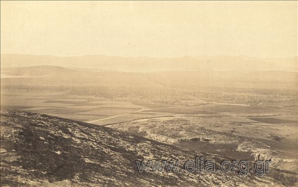 Άποψη από το λόφο του Φιλοπάππου προς τον Πειραιά.