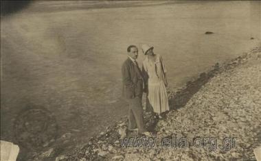 Dimitris Aravantinos and his wife Stefania Efklidi