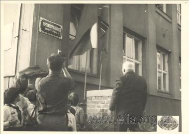 Δρόμος της Πράγας με το όνομα του Αλεξάντερ Φλέμινγκ.