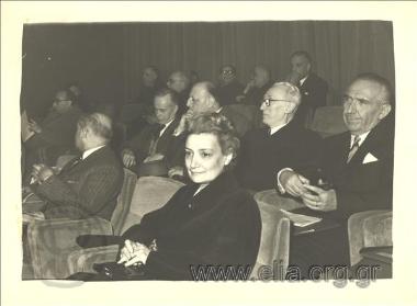 Amalia Fleming at a Coference for antibiotics.